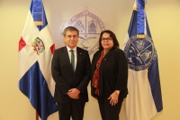 Rectora UASD recibe visita del embajador de Chile
