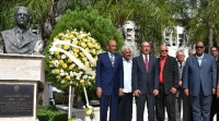 UASD conmemora  aniversario nacimiento  profesor Bosch con una ofrenda floral