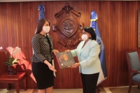 Rectora UASD recibe visita de cortesía de embajadora dominicana en Jamaica