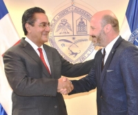 Rector UASD recibe visita de jefe de gabinete Universidad de Brasil