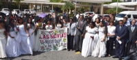 Autoridades UASD claman por el fin de los feminicidios durante tradicional “Marcha de las Novias”