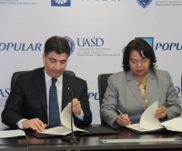 UASD y Banco Popular  firman alianza