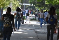 Rectora UASD recorre campus universitario en inicio de docencia