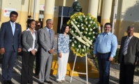 UASD develiza busto en honor al doctor Antonio Zaglul y deposita ofrenda floral