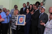 Alcaldía de San Juan de la Maguana reconoce a Rectora UASD por sus aportes a la Educación Superior de RD