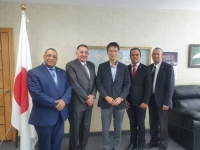 Decanos facultades de Ciencias de la Salud y de Ciencias visitan embajador de Japón en RD